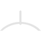 Ekena Millwork Archdale Architectural Grade PVC Gable Bracket, 84"W x 42"H x 2"D x 4"F, 12/12 Pitch GBP084X42X0204ARC00 - alternate 2